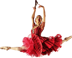 Балерина в красной пачке