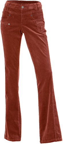 Коричневые брюки из вельвета