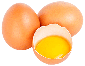 Яйца целые и разбитое