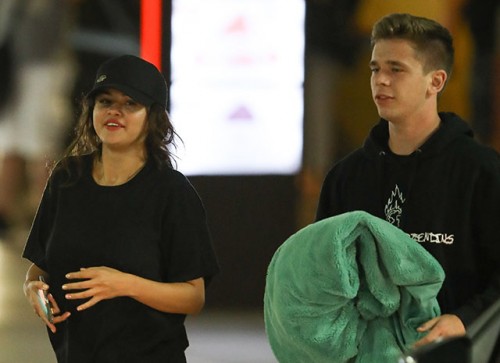 *EXCLUSIVE* Selena Gomez is all smiles during a night out with rumored beau Caleb Stevens and friends