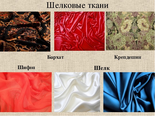 Разновидности тканей
