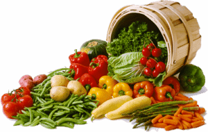 Разные овощи в ведре